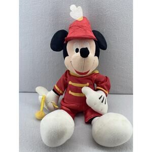 VTG Disney Marching Band Mickey Mouse Plush Drum Major Red Uniform